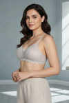 Zivame Dreamcatcher Padded Non Wired Medium Coverage Lace Bra - Wild Chime — thumbnail 3